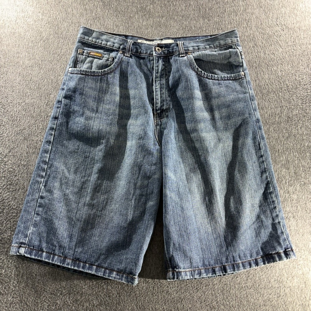 Chams Y2K Baggy Jorts Jean Shorts Mens 34 Denim Skater Bermuda